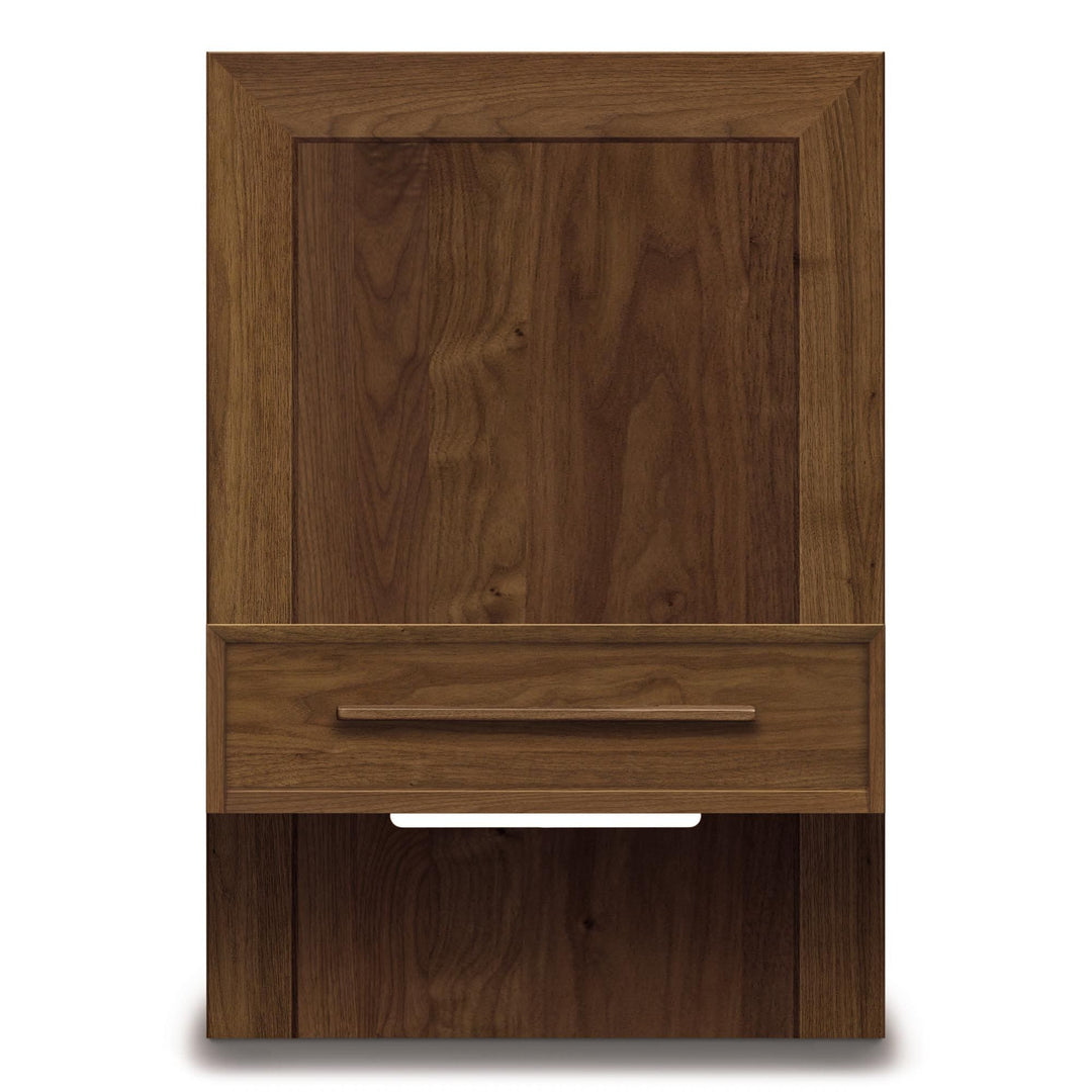 Moduluxe 24″W Box Nightstand to match 35″H Plinth base Bed configuration