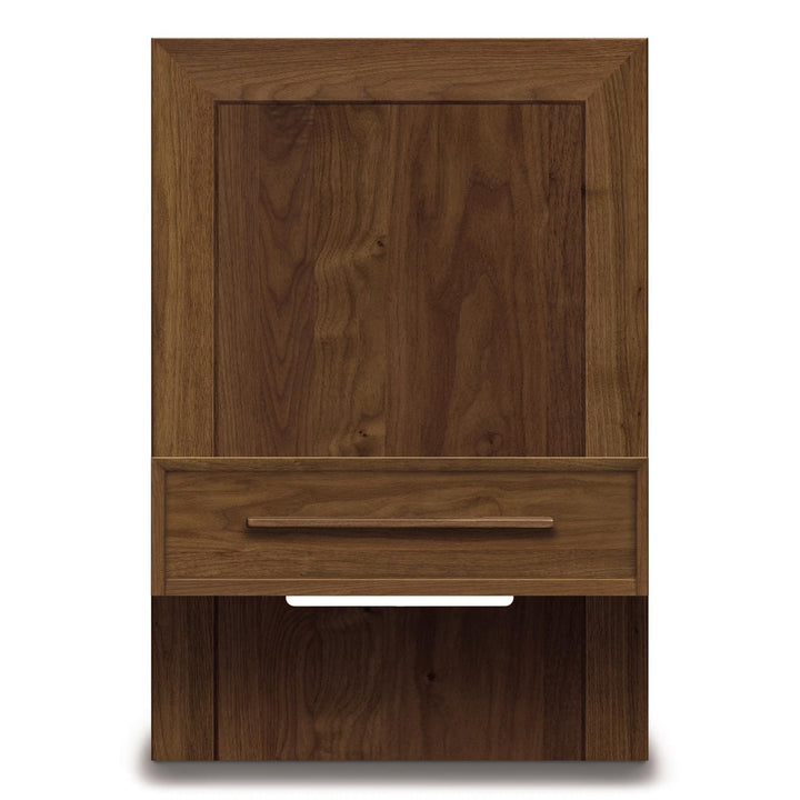 Moduluxe 24″W Box Nightstand to match 35″H Plinth base Bed configuration