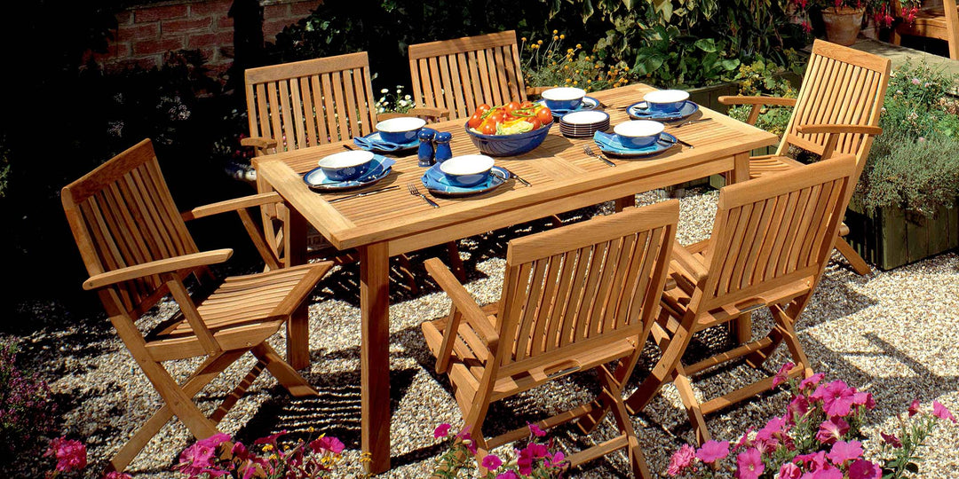 Monaco Extending Table 240 by Barlow Tyrie – Monaco collection lifestyle