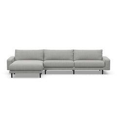 Montara two-seat-sofa/chaise sectional; pictured high-leg standard-seat configuration, chaise left.