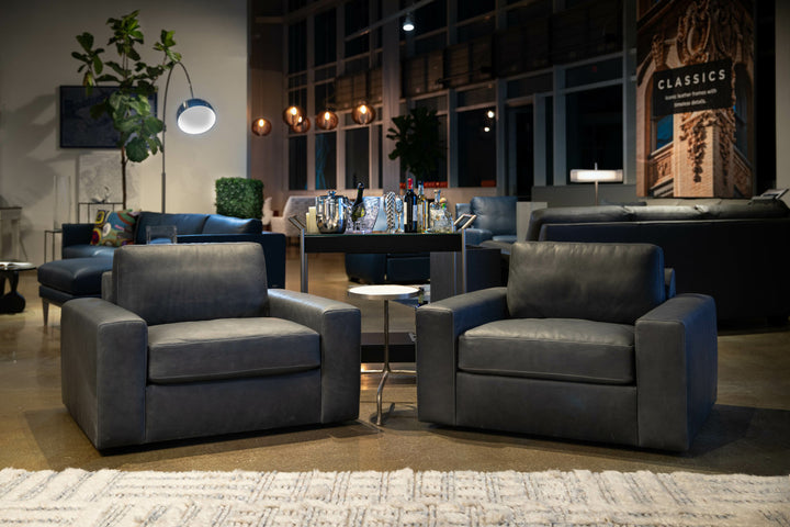 Montara family inspiration: separate swivel chairs; chairs not included.