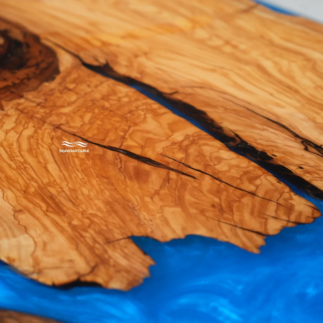 Naples Ocean Blue River Dining Table by Thomas Dawn