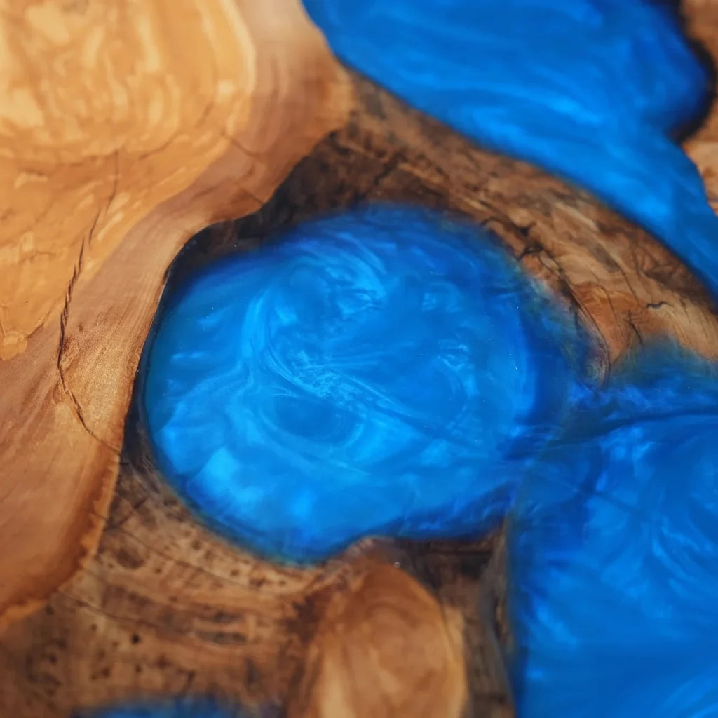 Naples Ocean Blue River Dining Table by Thomas Dawn