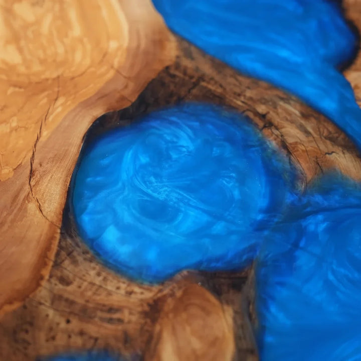 Naples Ocean Blue River Dining Table by Thomas Dawn