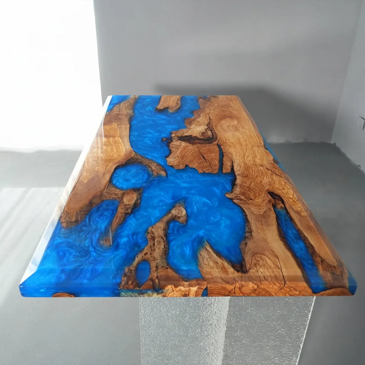 Naples Ocean Blue River Dining Table by Thomas Dawn