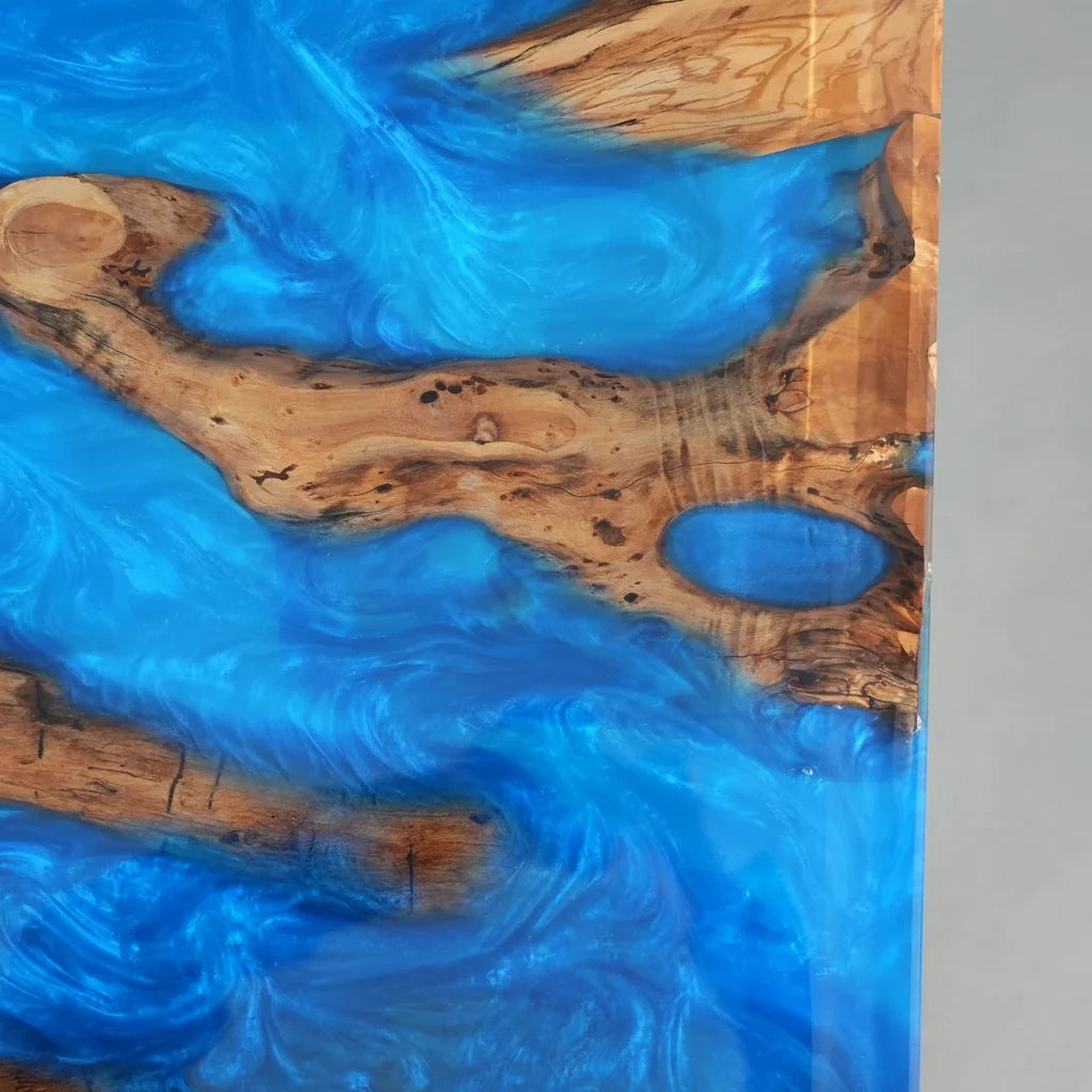 Naples Ocean Blue River Dining Table by Thomas Dawn