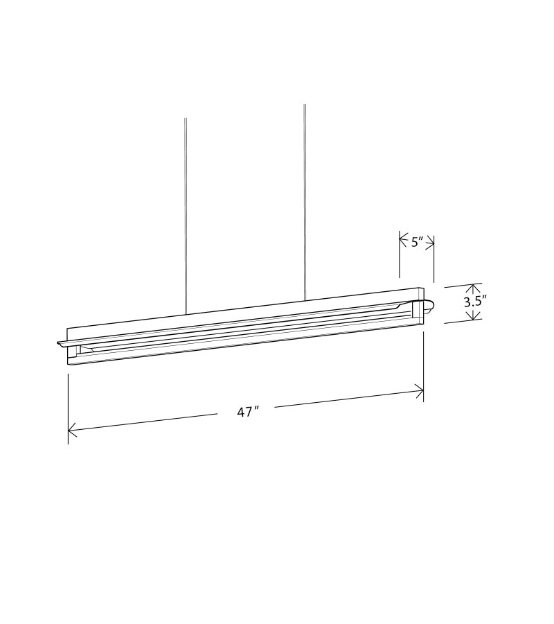 Nubis LED Linear Pendant Linear Pendants Cerno