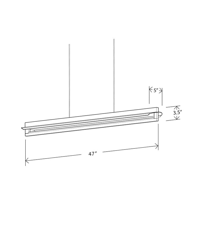Nubis LED Linear Pendant Linear Pendants Cerno