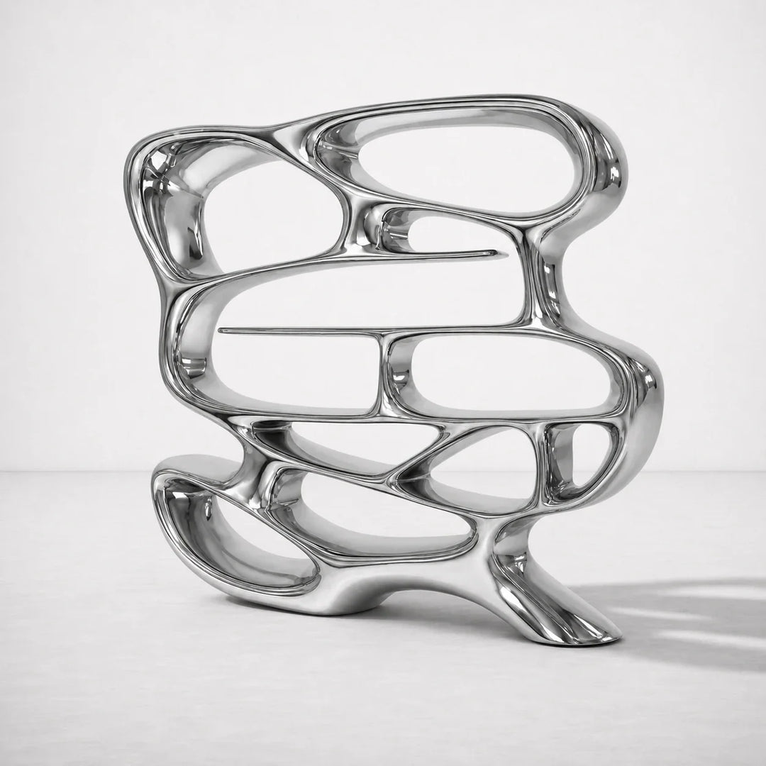Chrome Mirage Bookshelf by Interior Moderna - view 2