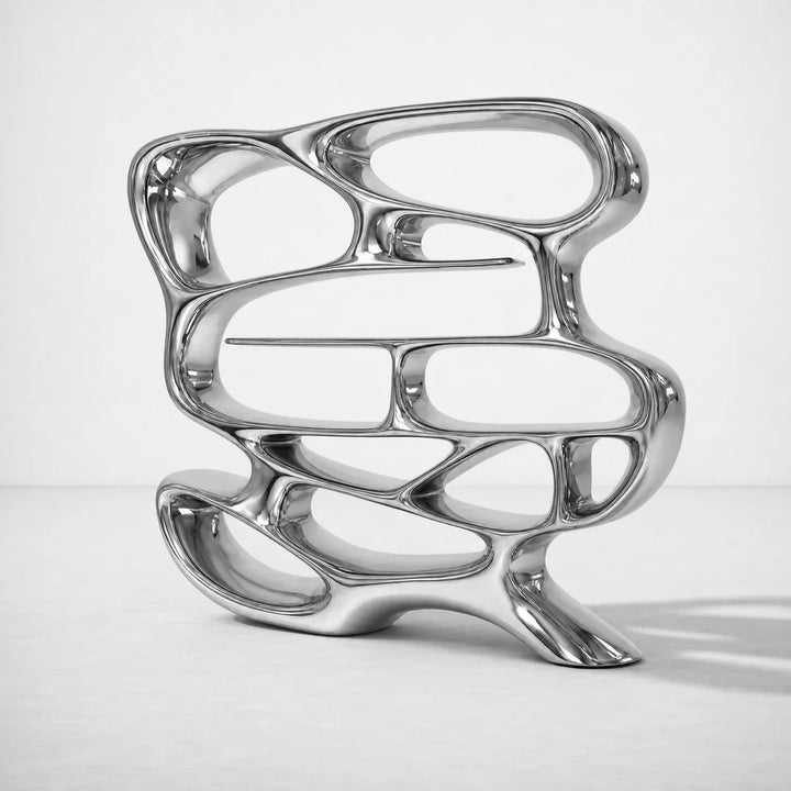 Chrome Mirage Bookshelf by Interior Moderna - view 2