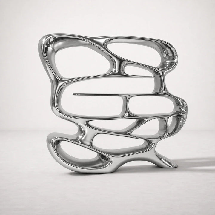 Chrome Mirage Bookshelf by Interior Moderna - view 4