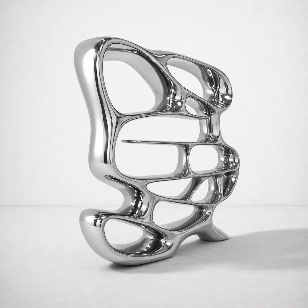 Chrome Mirage Bookshelf by Interior Moderna - view 5