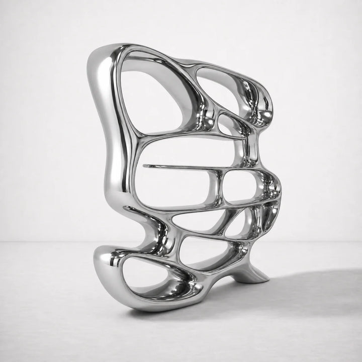 Chrome Mirage Bookshelf by Interior Moderna - view 5