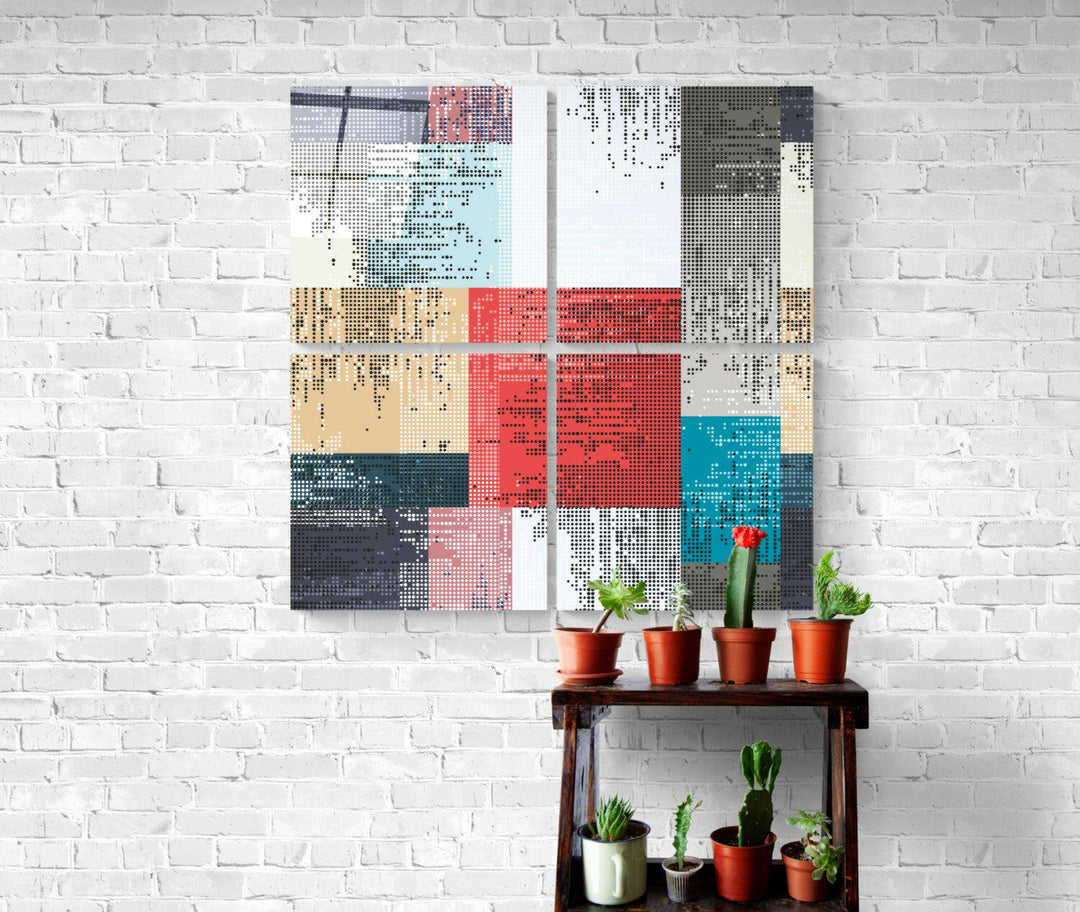 Dots Quadro Glass Wall Art.