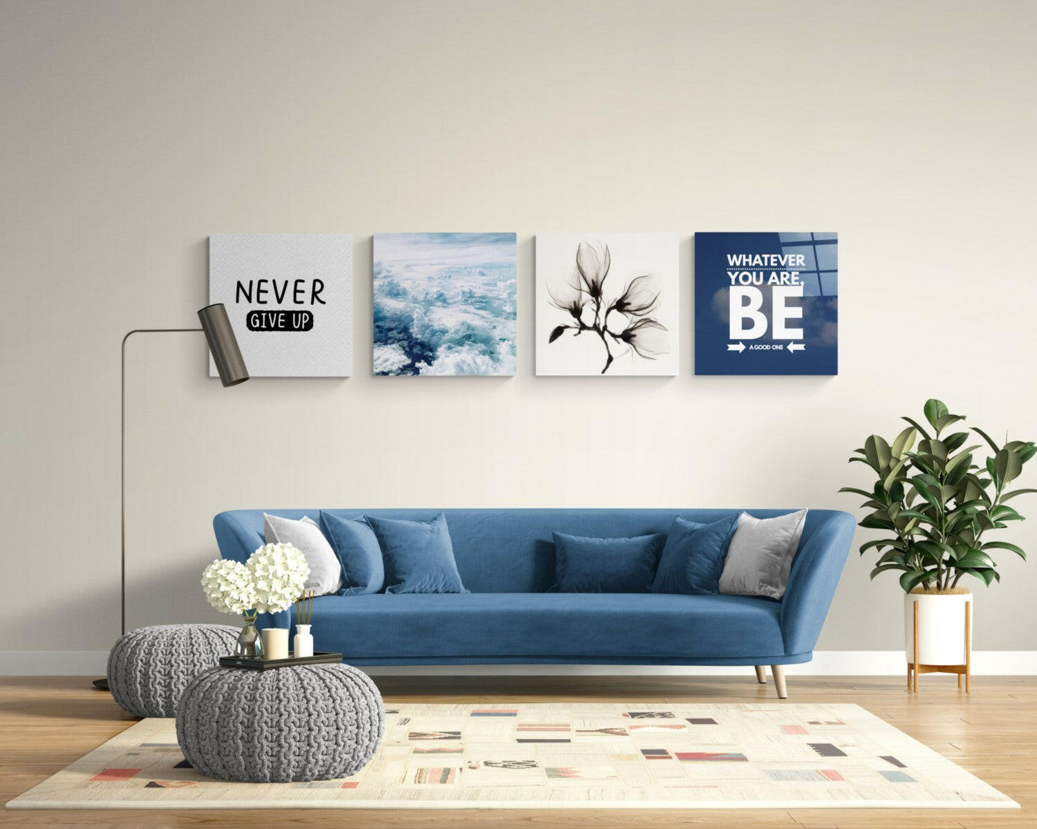Motivation Quadro Glass Wall Art QUAD-1010 – Modern Studio
