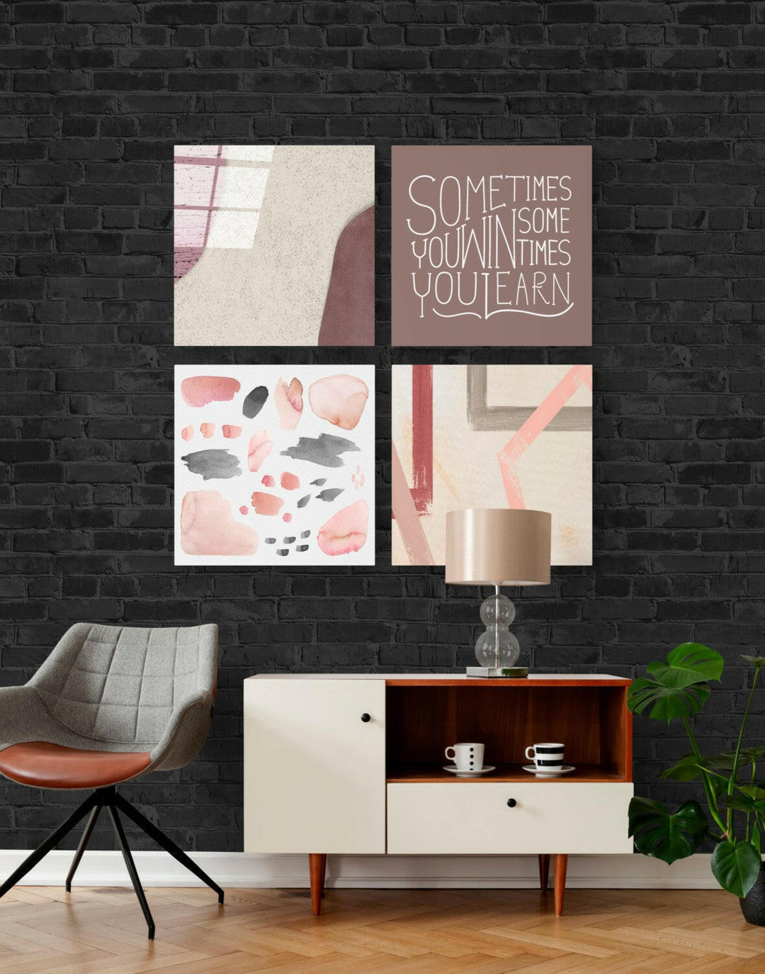 Sometimes Quadro Glass Wall Art.