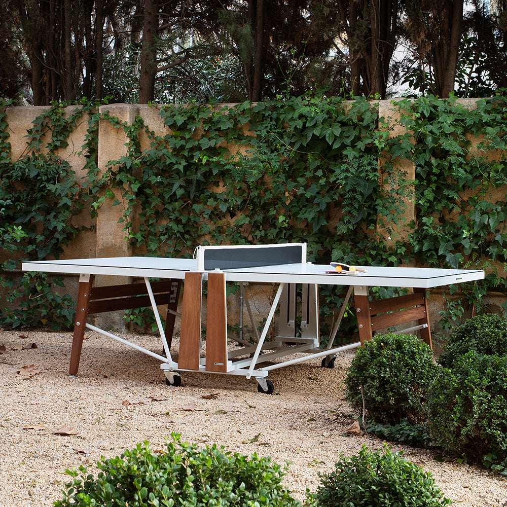 RS Folding Outdoor ping pong table lifestyle by RS Barcelona