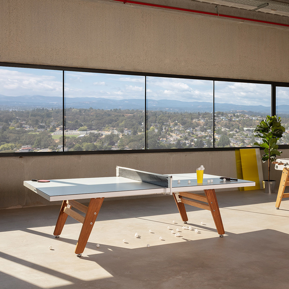 RS Stationary Outdoor ping pong table lifestyle by RS Barcelona