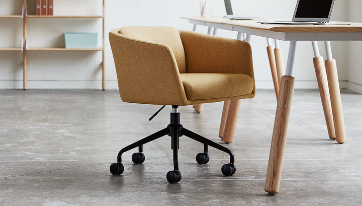 Radius Task Chair by Gus Modern finish and detail view