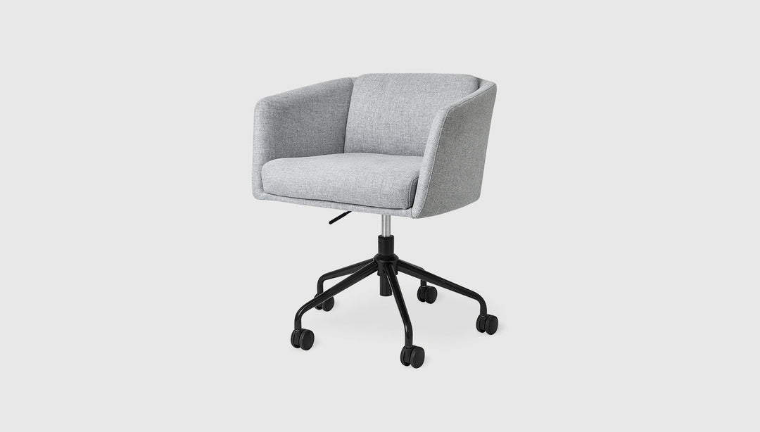 Radius Task Chair by Gus Modern finish and detail view