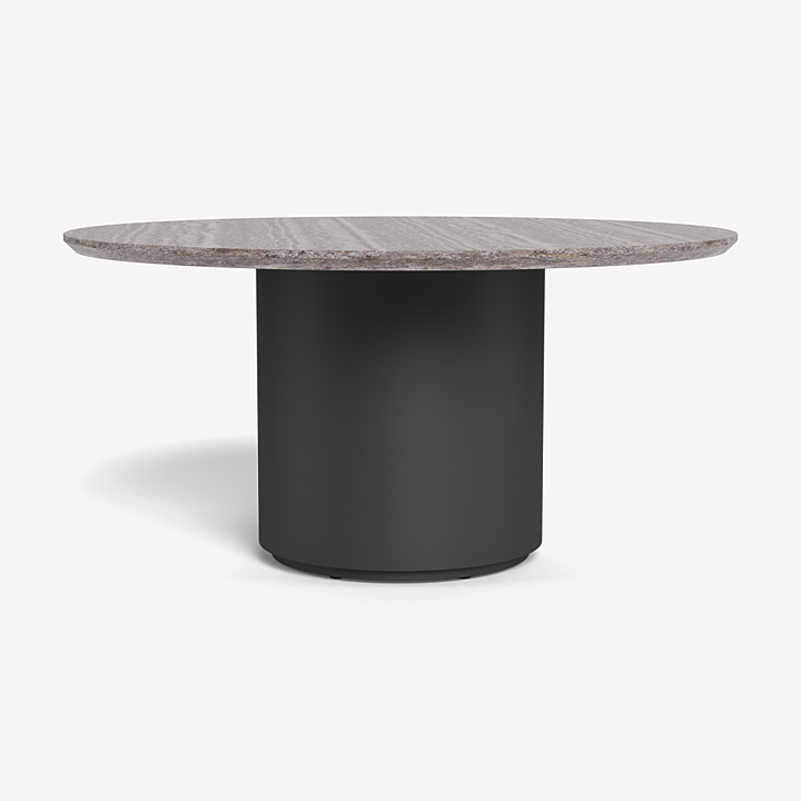 Santorini Stone Round Dining Table 60" by Harbour Outdoor Outdoor Dining Tables Harbour Outdoor
