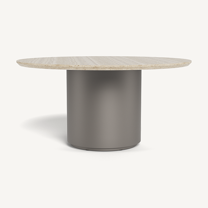 Santorini Stone Round Dining Table 60" by Harbour Outdoor Outdoor Dining Tables Harbour Outdoor