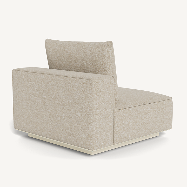 Santorini Armless Single Outdoor Lounge Chair Harbour Outdoor