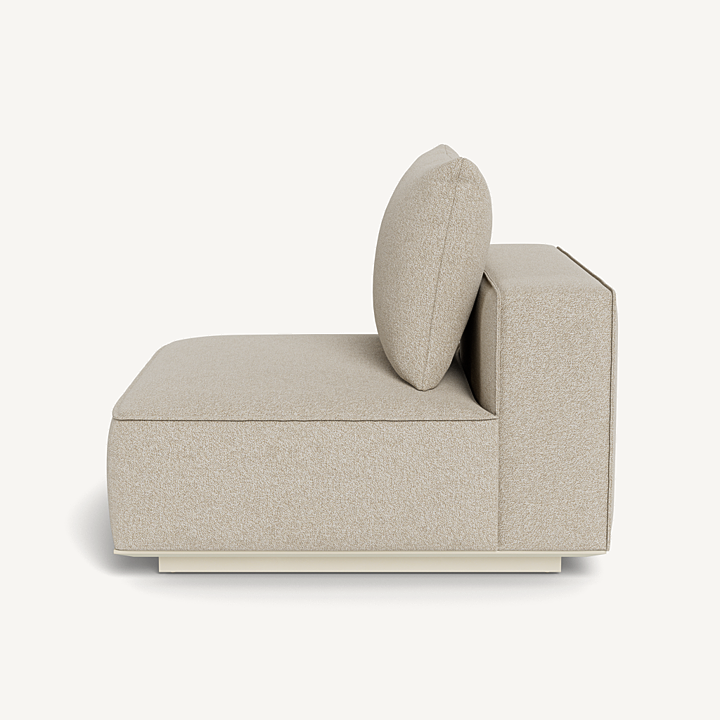 Santorini Armless Single Outdoor Lounge Chair Harbour Outdoor
