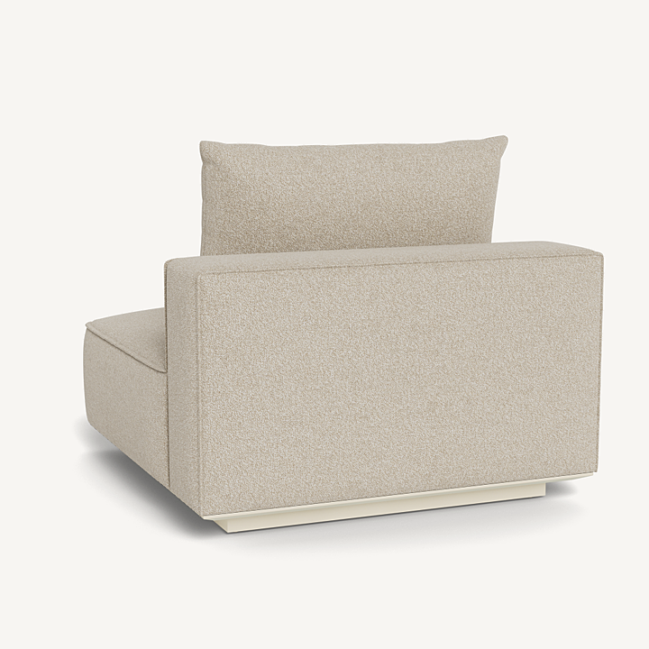 Santorini Armless Single Outdoor Lounge Chair Harbour Outdoor