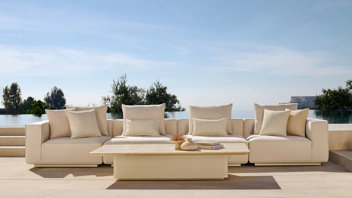 SANTORINI LONG RETURN RIGHT Outdoor Sofa Harbour Outdoor