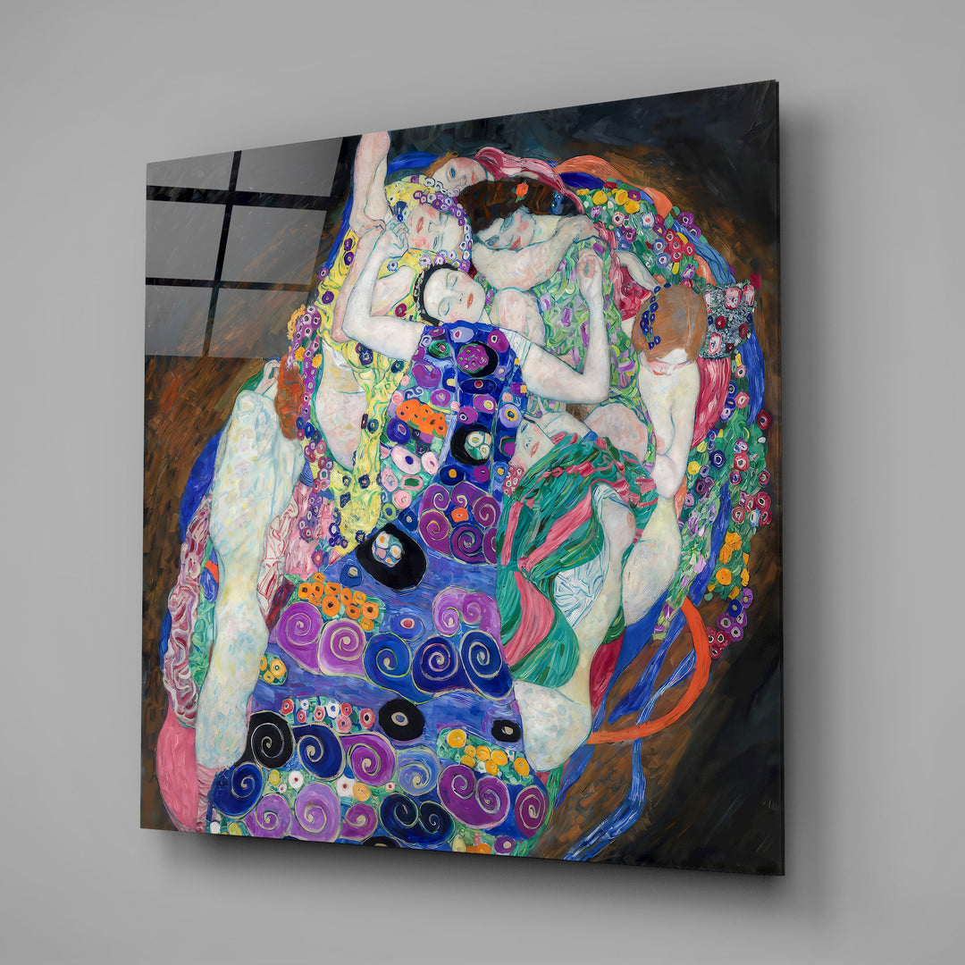 The Virgin by Gustav Klimt Glass Wall Art|| Designer Collection Wall Decoration Insigne