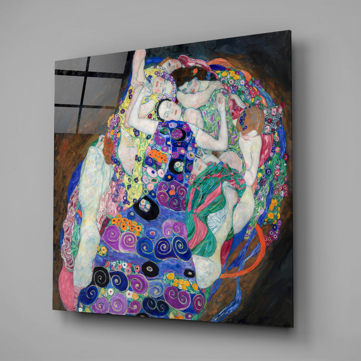The Virgin by Gustav Klimt Glass Wall Art|| Designer Collection Wall Decoration Insigne