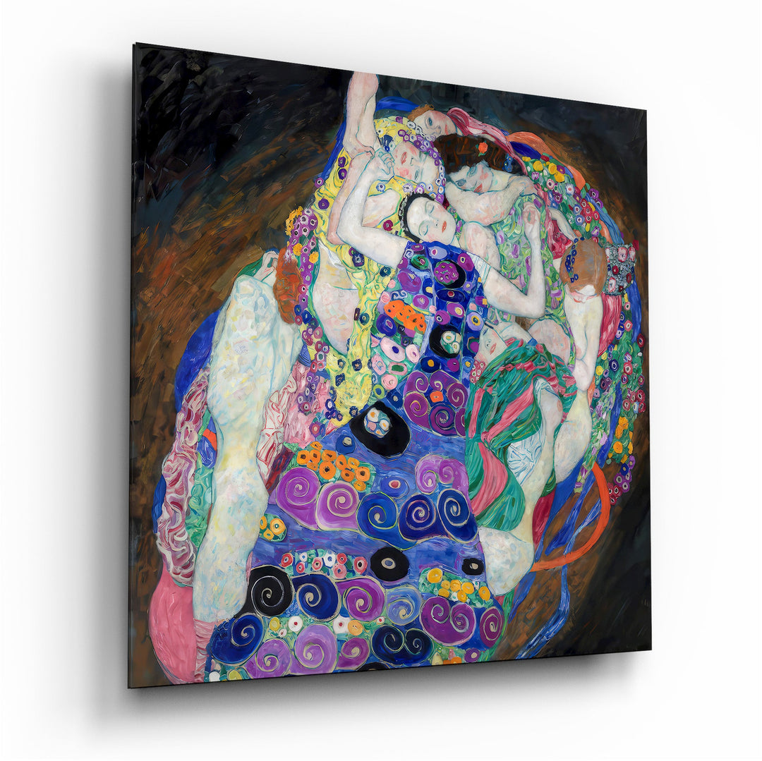 The Virgin by Gustav Klimt Glass Wall Art|| Designer Collection Wall Decoration Insigne