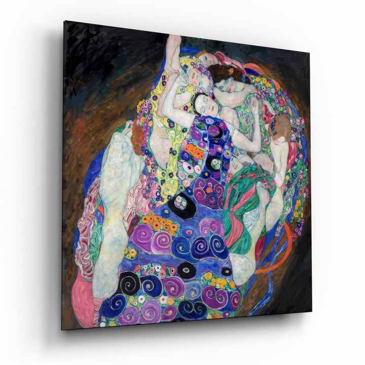 The Virgin by Gustav Klimt Glass Wall Art|| Designer Collection Wall Decoration Insigne