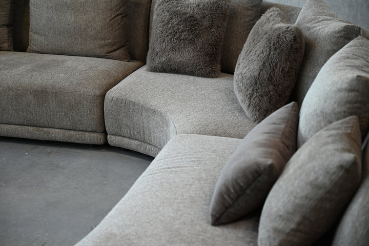 VOLTAIRE left-facing Brindle Brown sectional alternate view
