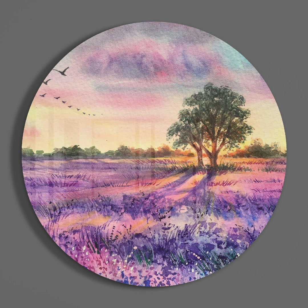 Tranquility Glass Wall Art.