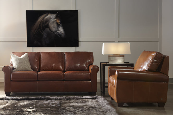 Savoy Sofa by American Leather — room setting; additional pieces shown are not included