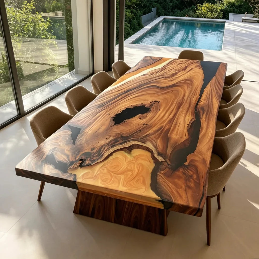 Scottsdale Golden Walnut Dining Table by Thomas Dawn