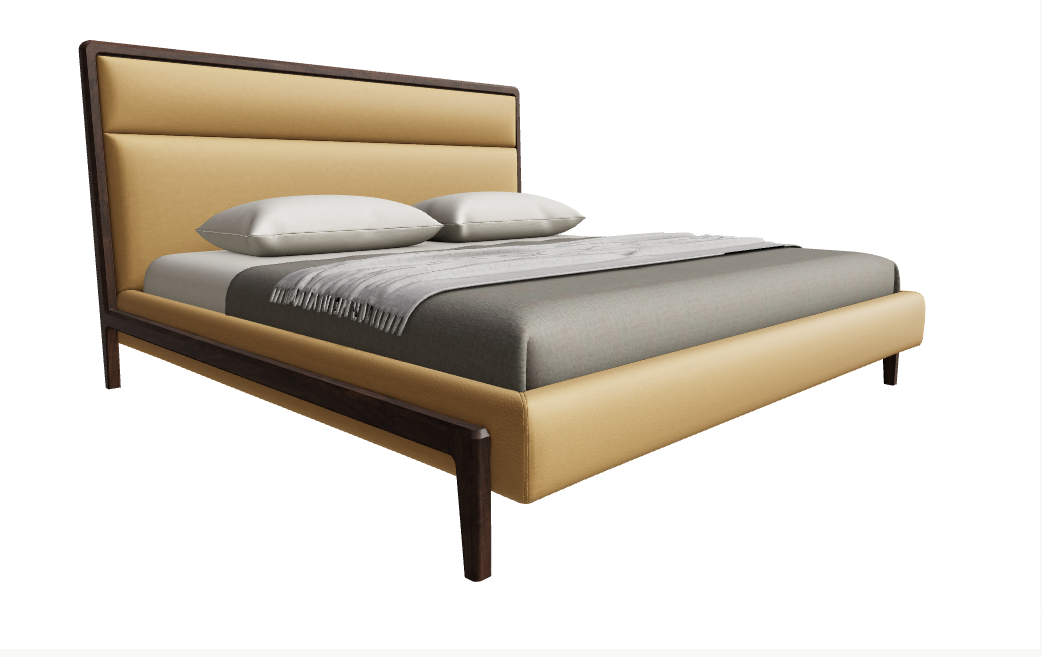 River Upholstered Bed Modern Beds Huppe