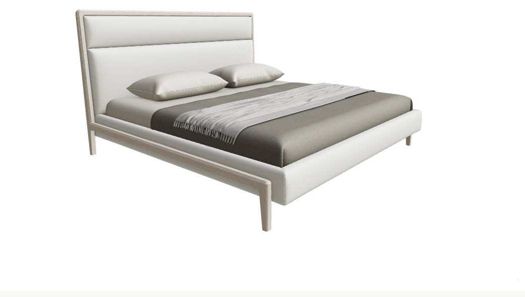 River Upholstered Bed Modern Beds Huppe
