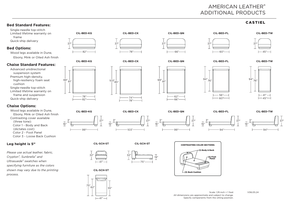 Castiel Bed Beds American Leather