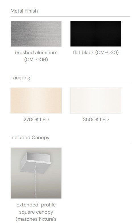 Virga LED Pendant by Cerno Pendants Cerno