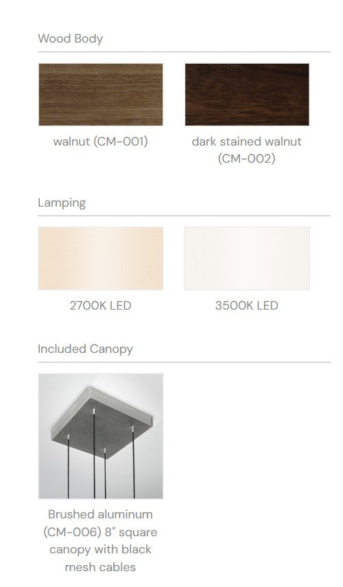 Muto LED Pendant by Cerno