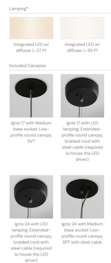 Ignis LED Pendant Pendants Cerno