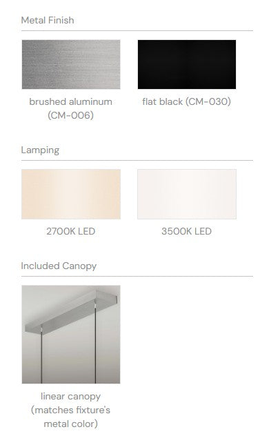 Vix LED Linear Pendant