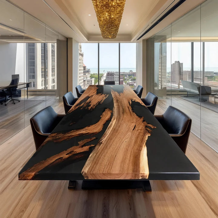 Nightfall Black Walnut Conference Table by Thomas Dawn