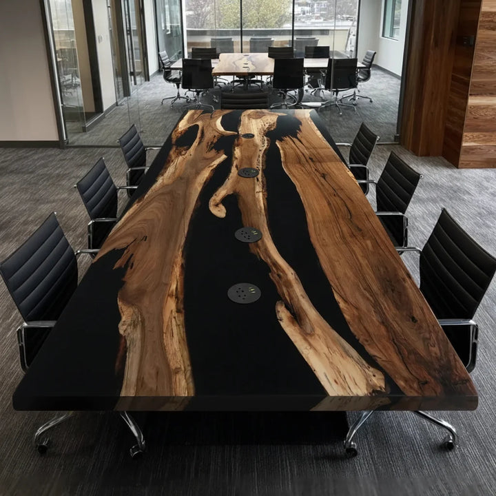 Black Walnut Power Conference Table by Thomas Dawn