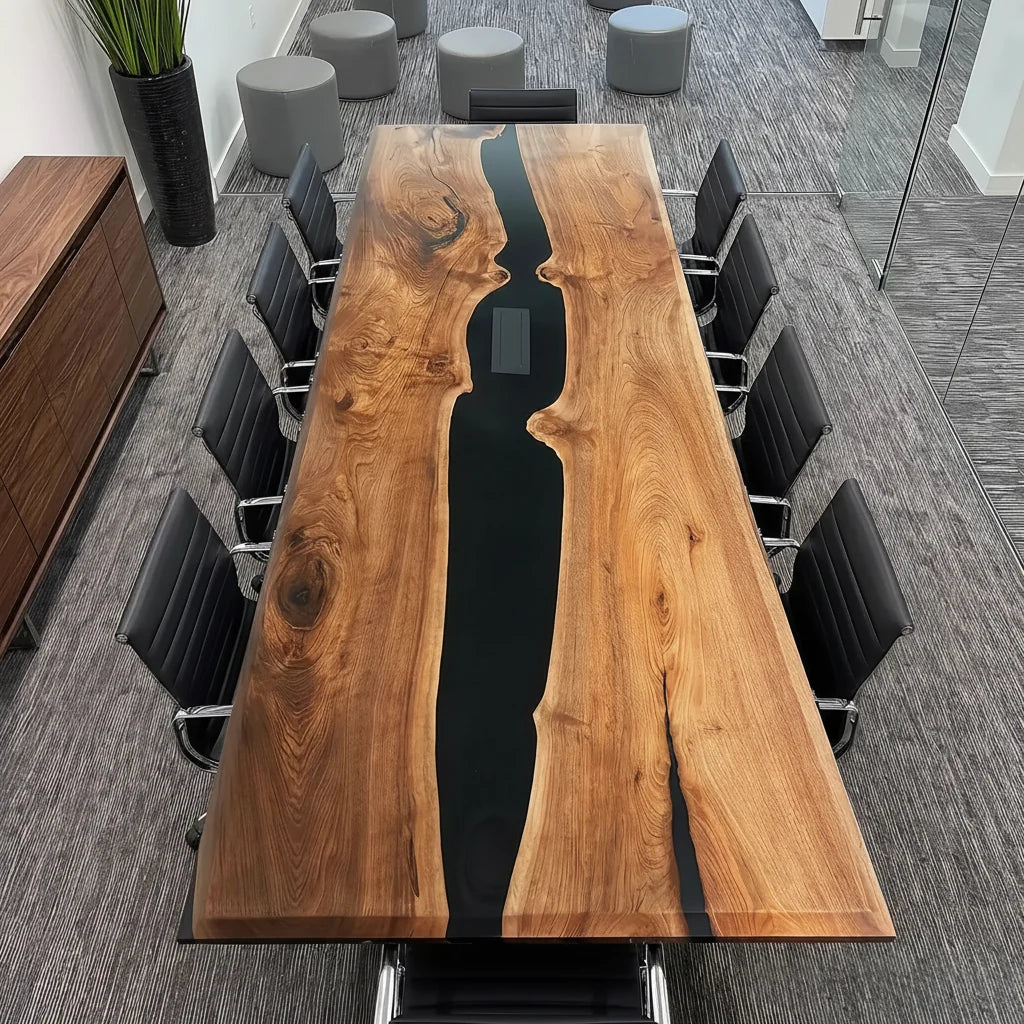 Minimalist Walnut Conference Table by Thomas Dawn