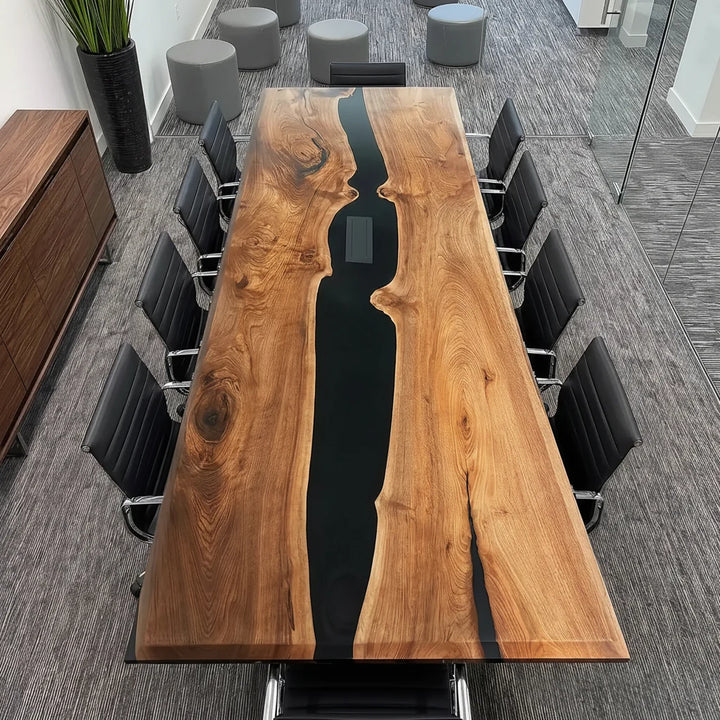 Minimalist Walnut Conference Table by Thomas Dawn