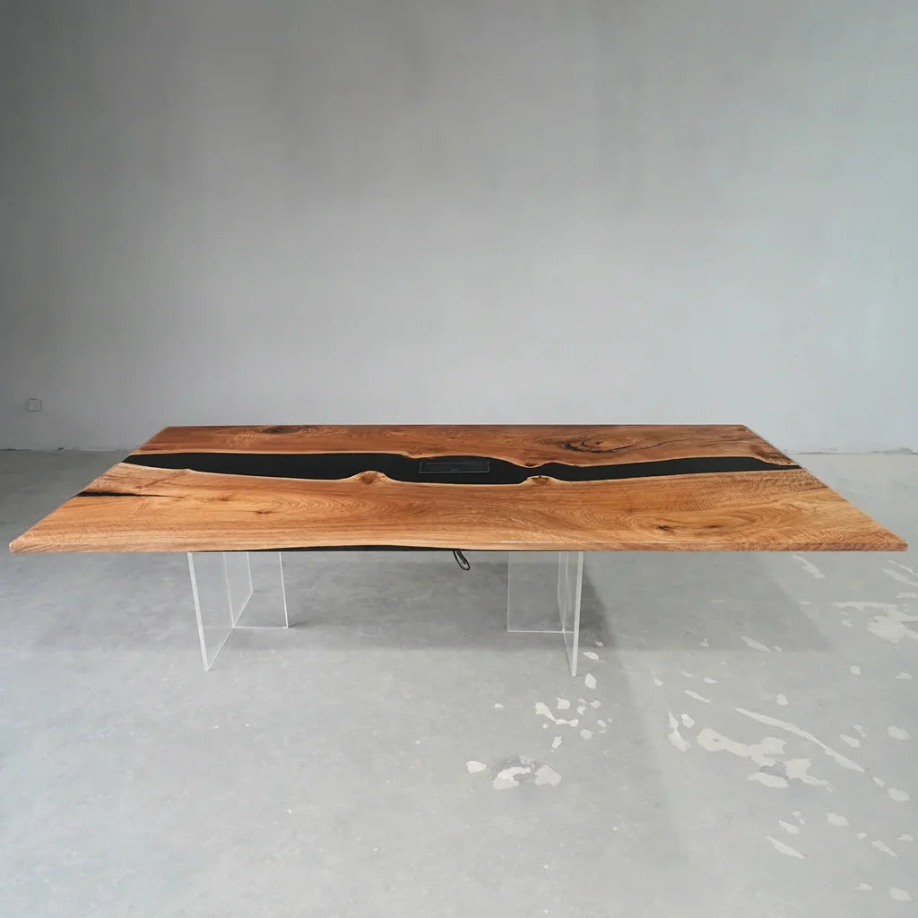Minimalist Walnut Conference Table by Thomas Dawn